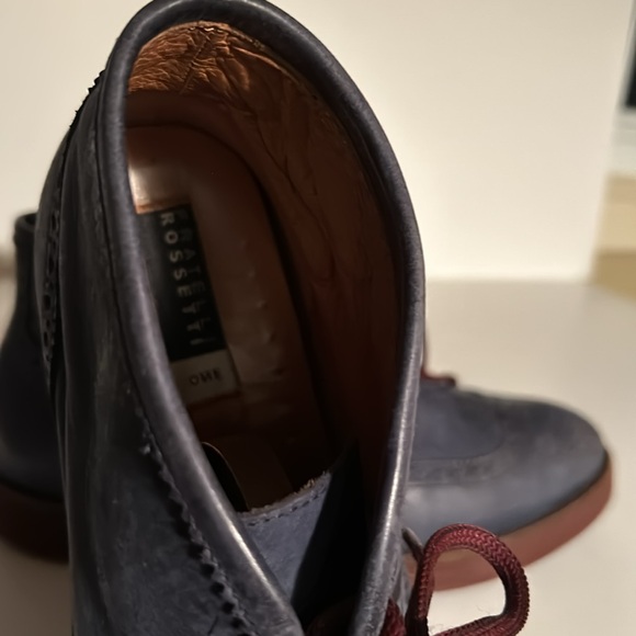 Fratelli Rossetti blue leather, lace up brogue style boot. Size 381/2 or 81/2. - Picture 4 of 4